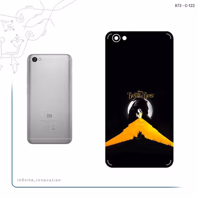 برچسب پوششی ماهوت مدل Beauty and the Beast مناسب برای گوشی موبایل شیائومی Redmi Note 5A