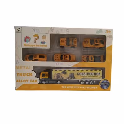 ماشین بازی مدل مهندسی راهسازی کد S230Y مجموعه 6 عددی