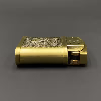 فندک مدل کلاسیک طرح شیر کد DKD-851