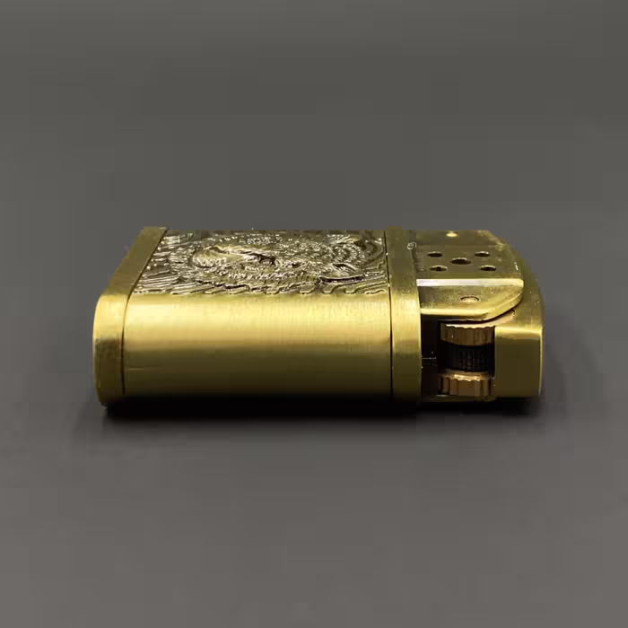 فندک مدل کلاسیک طرح شیر کد DKD-851