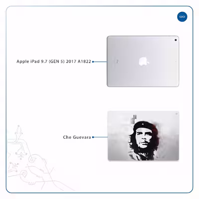 برچسب پوششی ماهوت مدل Che-Guevara مناسب برای تبلت اپل iPad 9.7 (GEN 5) 2017 A1822