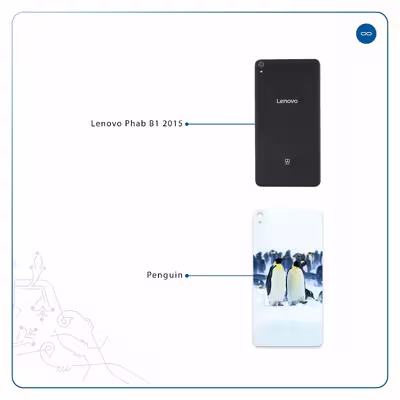 برچسب پوششی ماهوت مدل Penguin مناسب برای تبلت لنوو Phab B1 2015