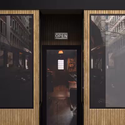 چراغ دیواری نئون دیزاین طرح Open_WHT