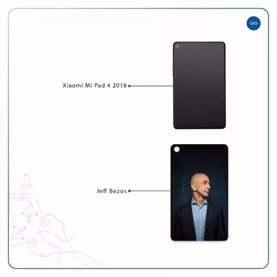 برچسب پوششی ماهوت مدل Jeff Bezos مناسب برای تبلت شیائومی Mi Pad 4 2018