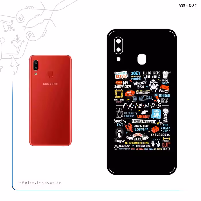 برچسب پوششی ماهوت مدل Friends 2 مناسب برای گوشی موبایل سامسونگ Galaxy A20