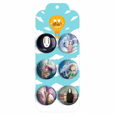 پیکسل خندالو مدل انیمه شهر اشباح کد 509A مجموعه 6 عددی