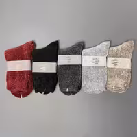 جوراب ساقدار پشمی مخمل ساده