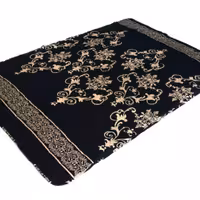 لحاف پشم گوسفند یکنفره طرح کرم قهوه ای