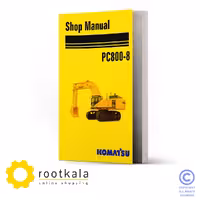 فایل PDF کتاب تعمیرات بیل مکانیکی کوماتسو PC800-8