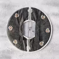 کاور قابلمه مخمل سایز 45 بابونه - طرح 97
