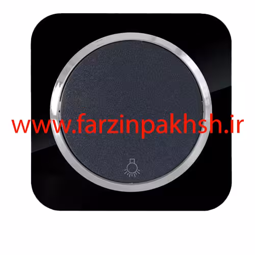 کلید شاسی راه پله توکار دلند مدل آدا پلکسی قاب مشکی