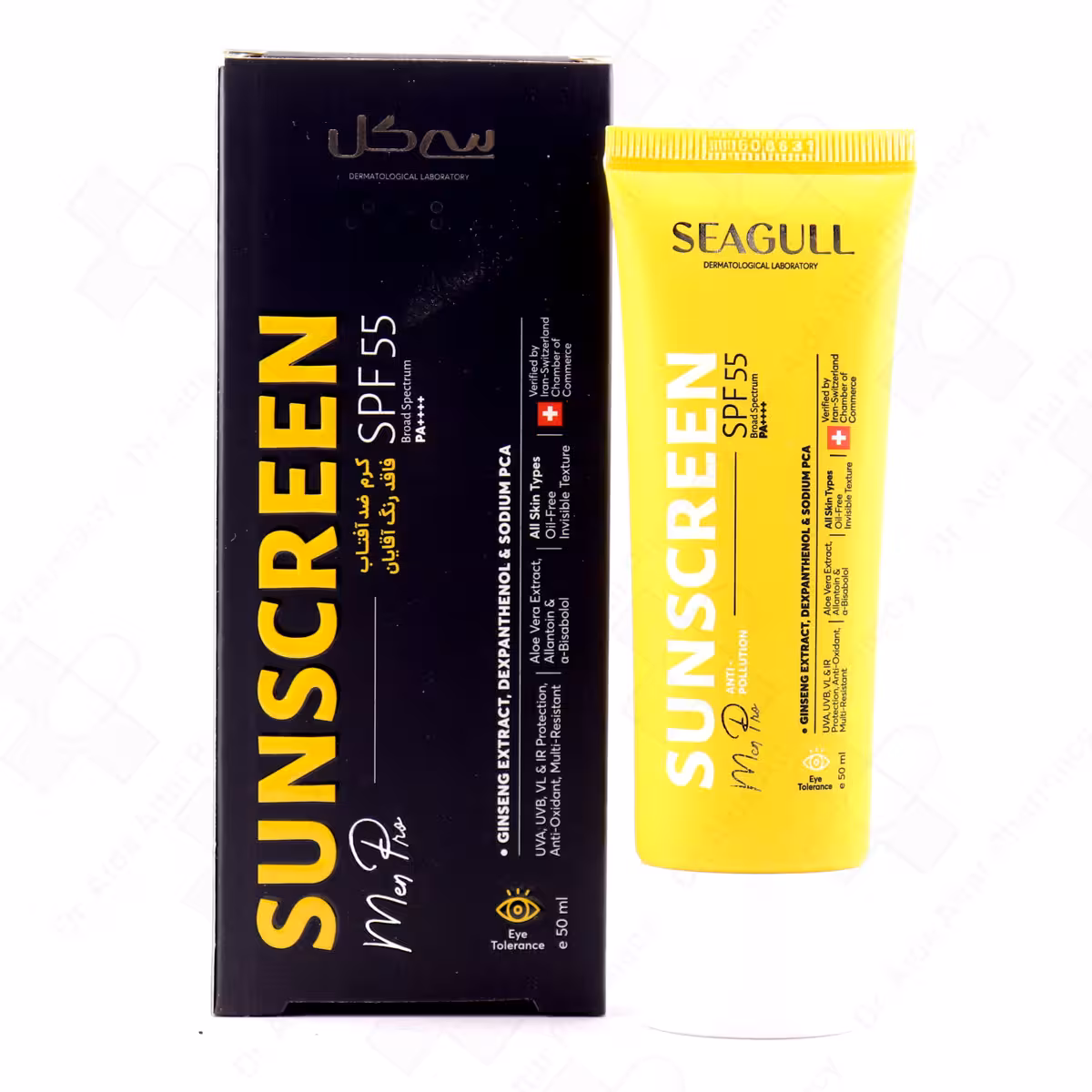 کرم ضد آفتاب سی گل مردانه SPF55 فاقد چربی 200 میلی لیتر