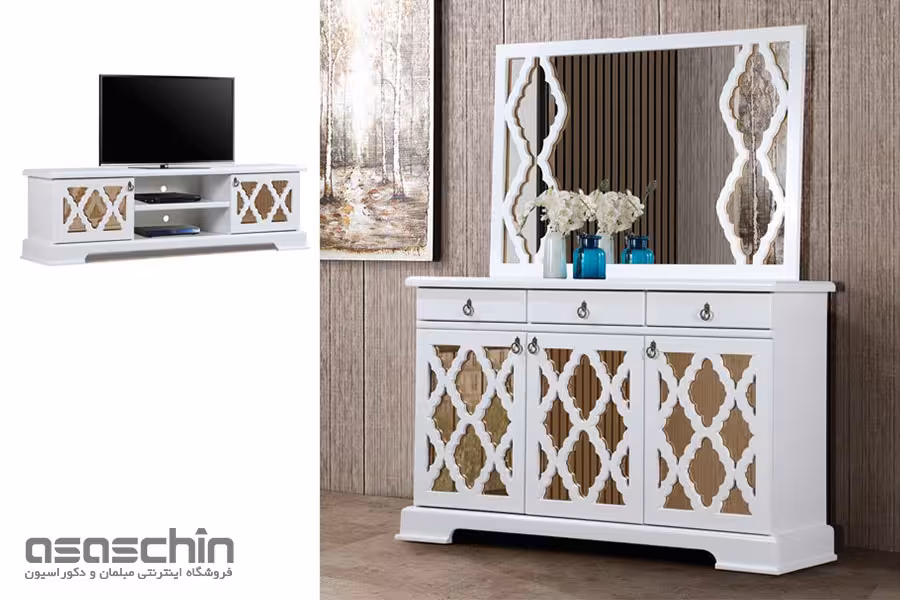 میز کنسول و آینه سلدار