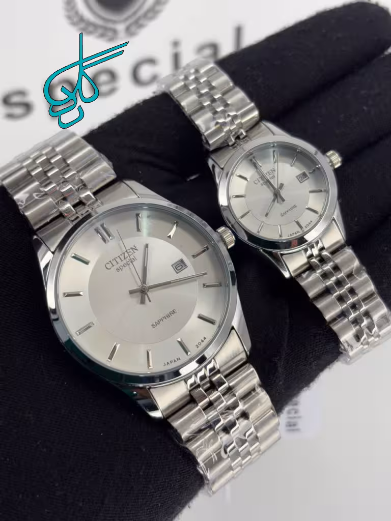 خرید ست ساعت زنانه و مردانه کلاسیک سیتیزن اسپشیال کیفیت عالی رنگ ثابت موتور ژاپن کد 2117441 - ردگل