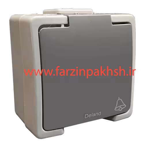 کلید شاسی زنگ IP44 روکار دلند مدل سیلور