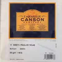 مقوا آبرنگ کانسون کلدپرس 300 گرم (مدل HERITAGE) -سایز 38*56 سانتیمتر بسته 2 عددی