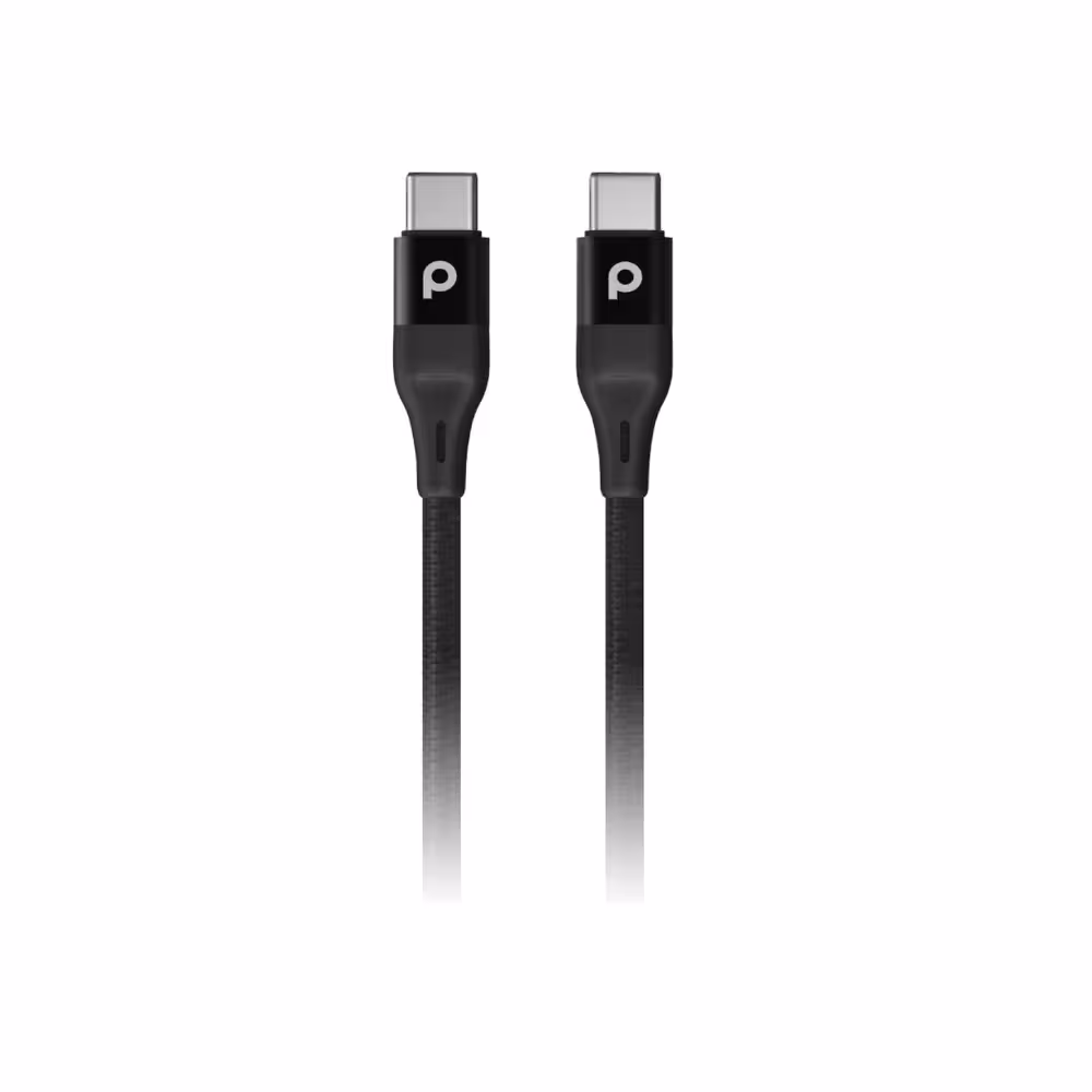کابل USB-C به USB-C پرودو مدل Porodo PD-CCBR22-BK به طول 2.2 متر