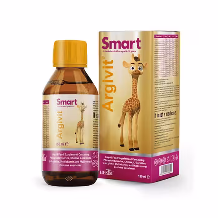 شربت مکمل غذایی ال-آرژنین, مولتی ویتامین آرجیویت اسمارت 150 میلی لیتر