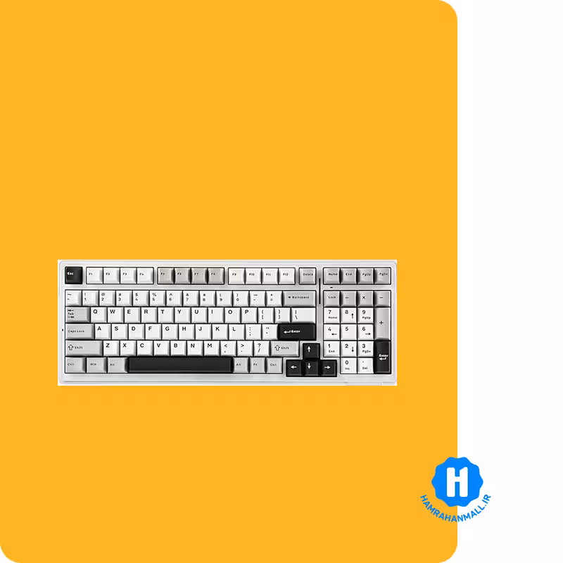 کیبورد گیمینگ مکانیکال آئولا مدل F99 Gray wood switch V3