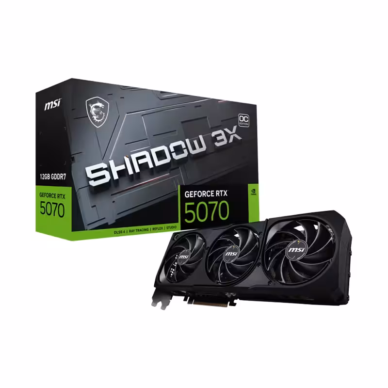 کارت گرافیک ام اس ای GeForce RTX 5070 SHADOW 3X OC 12GB
