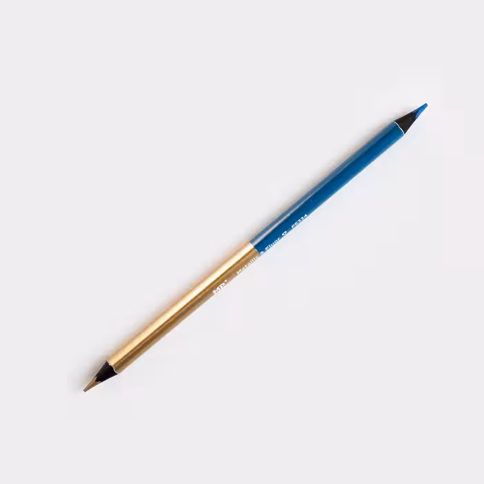 مداد هایلایتری دو سر آبی طلایی (*MP)
