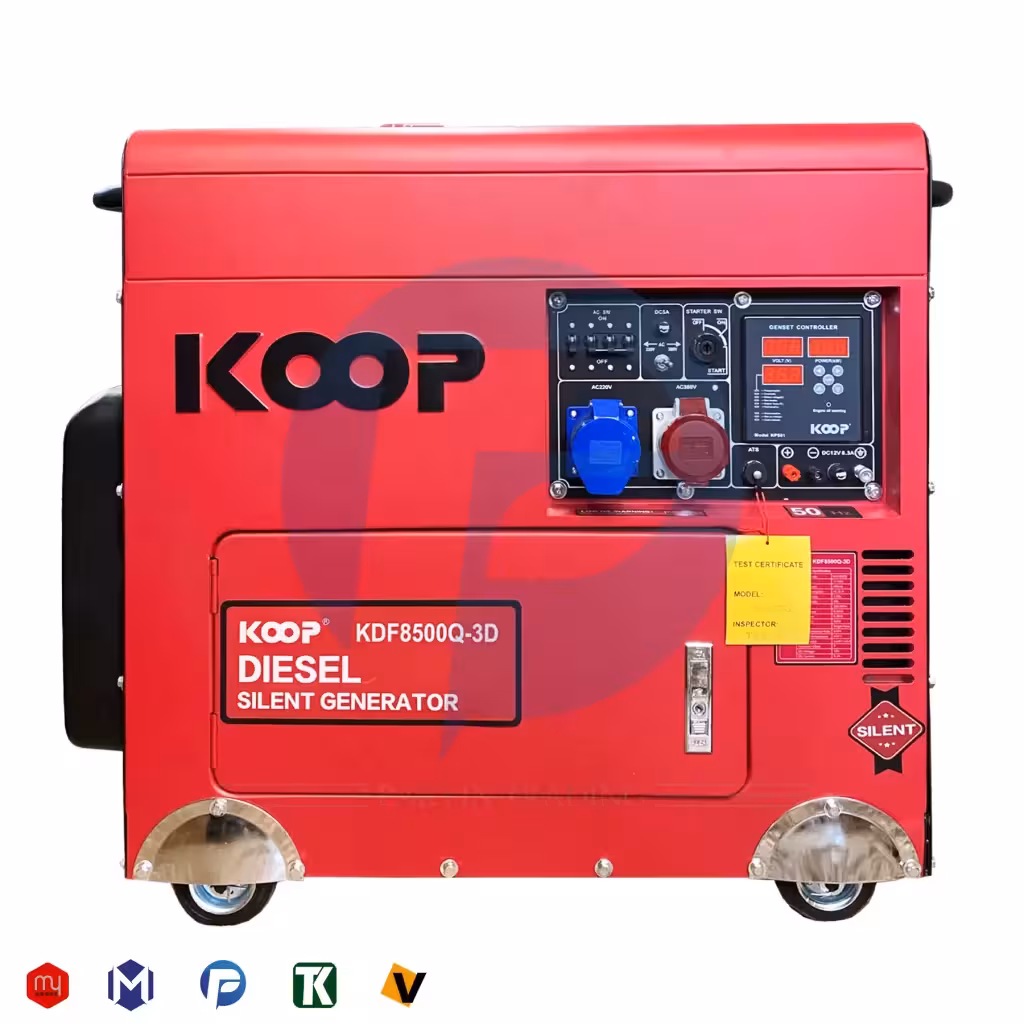 موتور برق سایلنت دیزلی کوپ مدل KDF8500Q 3D تکفاز و سه فاز