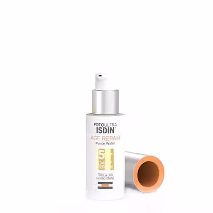 ضد آفتاب ایج ریپیر فیوژن واتر ایزدین بی رنگ اصل  Spf50/50ml