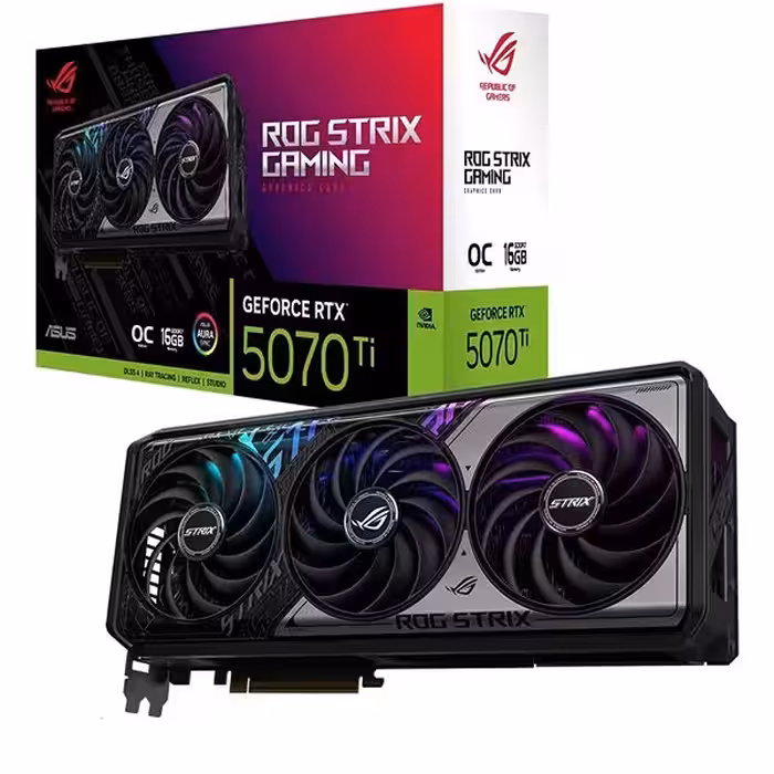کارت گرافیک ایسوس ROG Strix GeForce RTX 5070 TI OC Edition 16GB