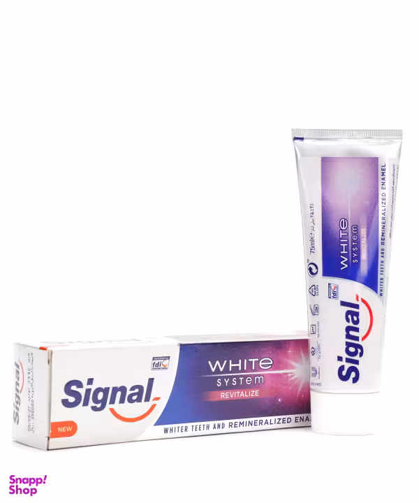 خمیر دندان سفید کننده سیگنال (Signal) مدل Revitalize حجم 75 میل لیتر