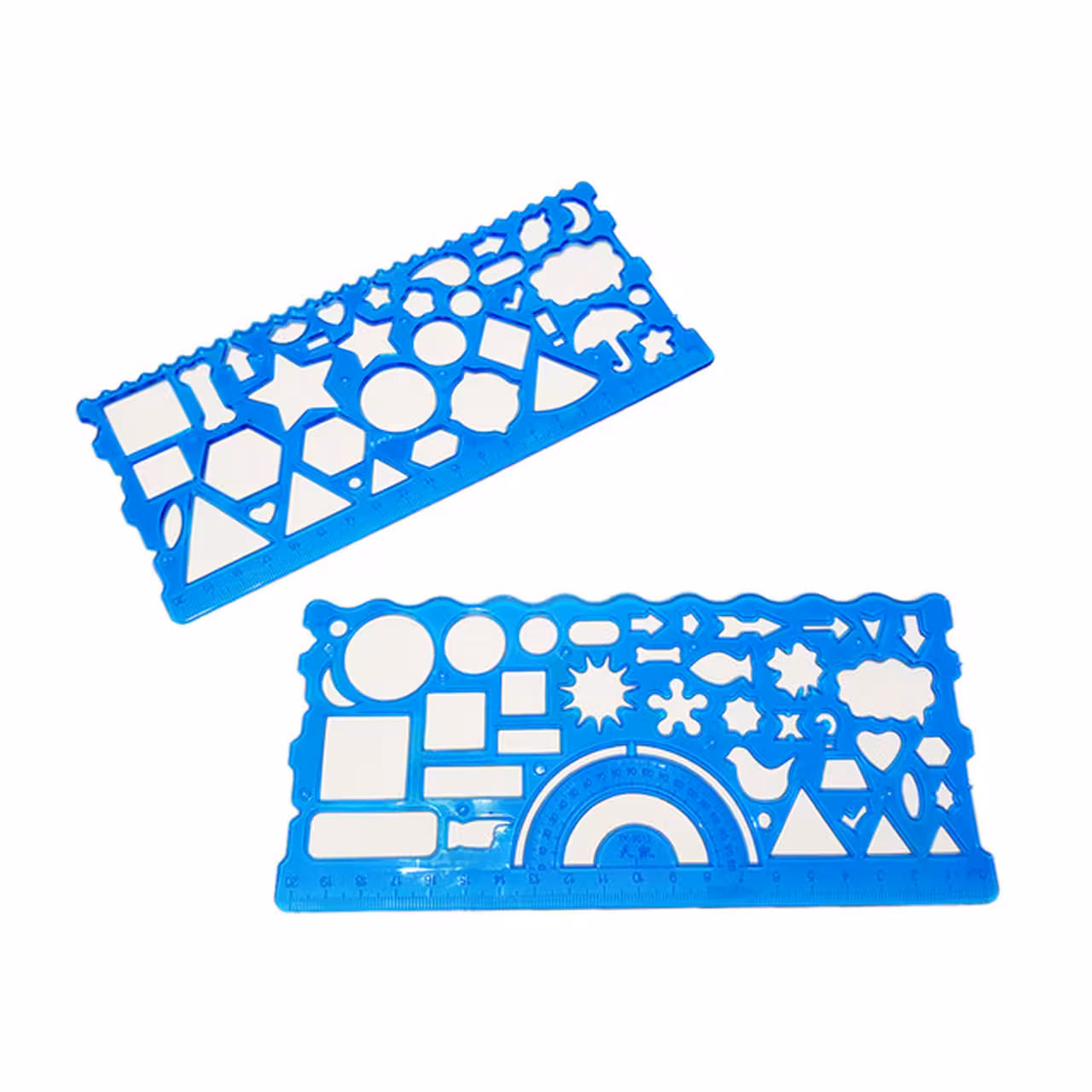 ست خط کش نشکن Flexible شابلونی 2 عددی