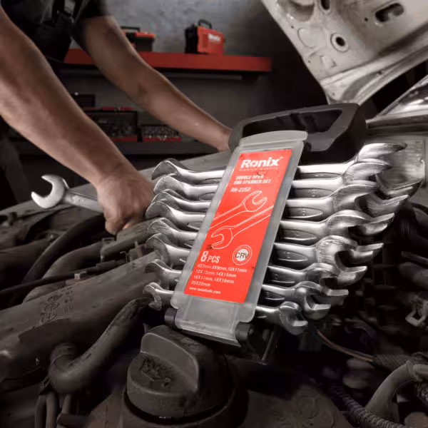 مجموعه 8 عددی آچار دو سر تخت رونیکس کد 2204