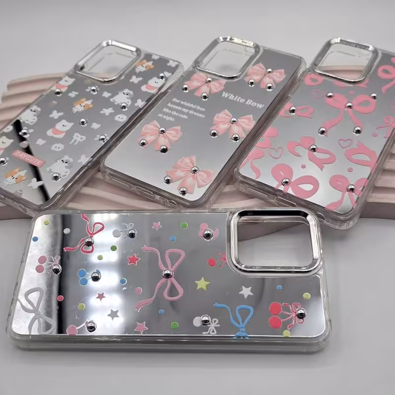 قاب آینه ای طرح پاپیون Mirror Bow case سامسونگ A16