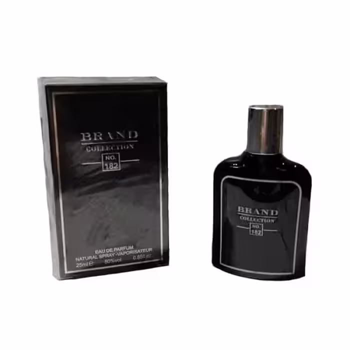 عطر جیبی مردانه جگوار مشکی برند کالکشن مدل 182 حجم 25 میلی لیتر