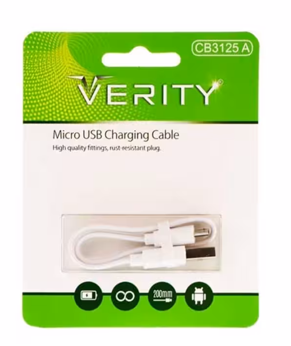 کابل کوتاه USB به لایتینگ وریتی