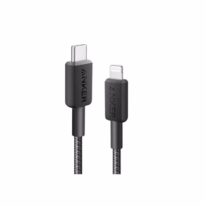 کابل شارژ تایپ سی به لایتنینگ انکر مدل 322 6ft Braided