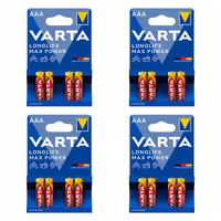 باتری نیم قلمی وارتا مدل max power مجموعه 16 عددی