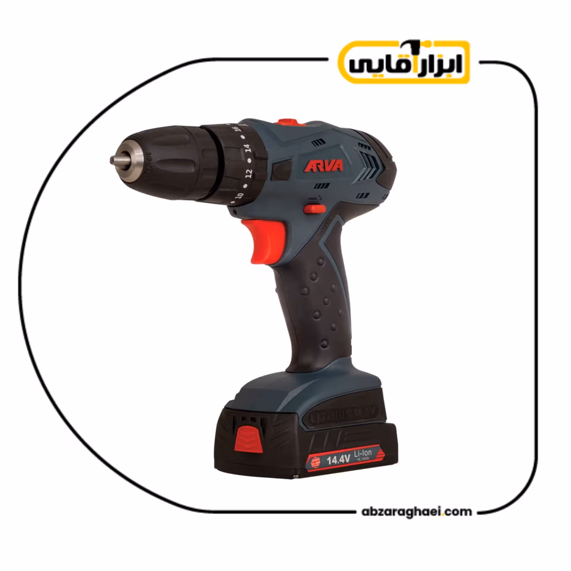 دریل پیچ گوشتی شارژی چکشی 14.4 ولت آروا مدل 5852