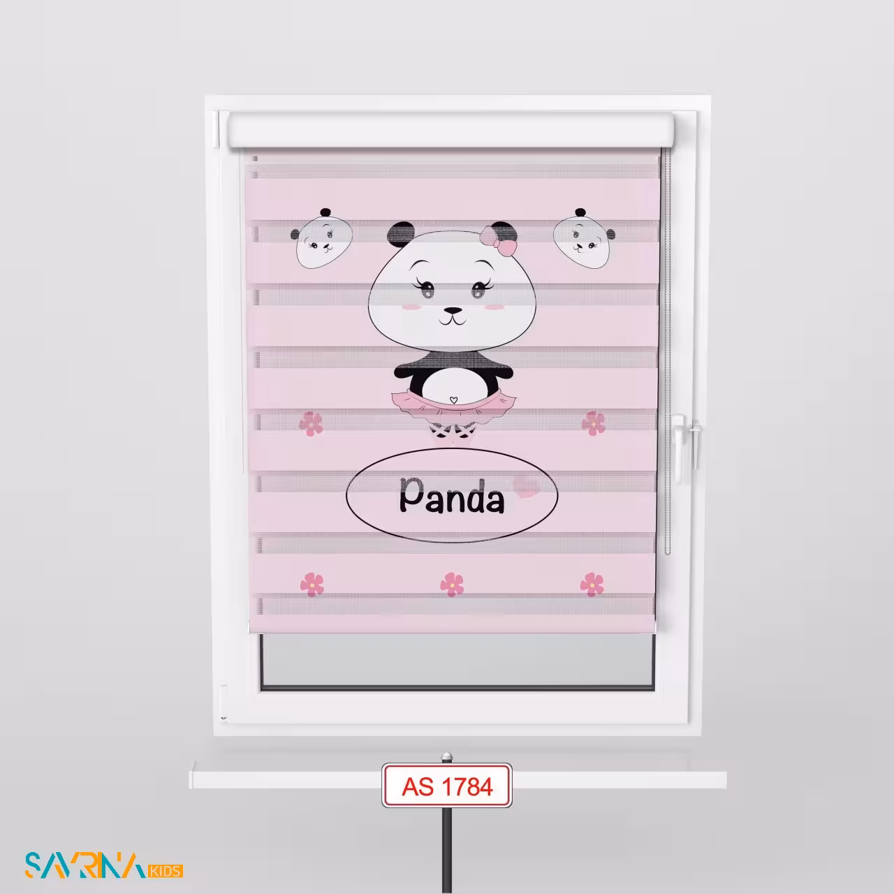 پرده زبرا بچگانه طرح پاندا کوچولو کد AS1784