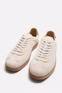کفش اسپرت مردانه زارا LEATHER TRAINERS WITH CONTRAST SOLE | تهران زارا TehranZara