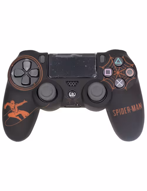 روکش محافظ دسته PS4 لیزری مشکی قرمز طرح اسپایدرمن کد c