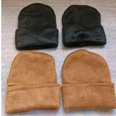 شلوار،ژیله،کلاه و جوراب پشم شتری درجه یک (پک 4 عددی)