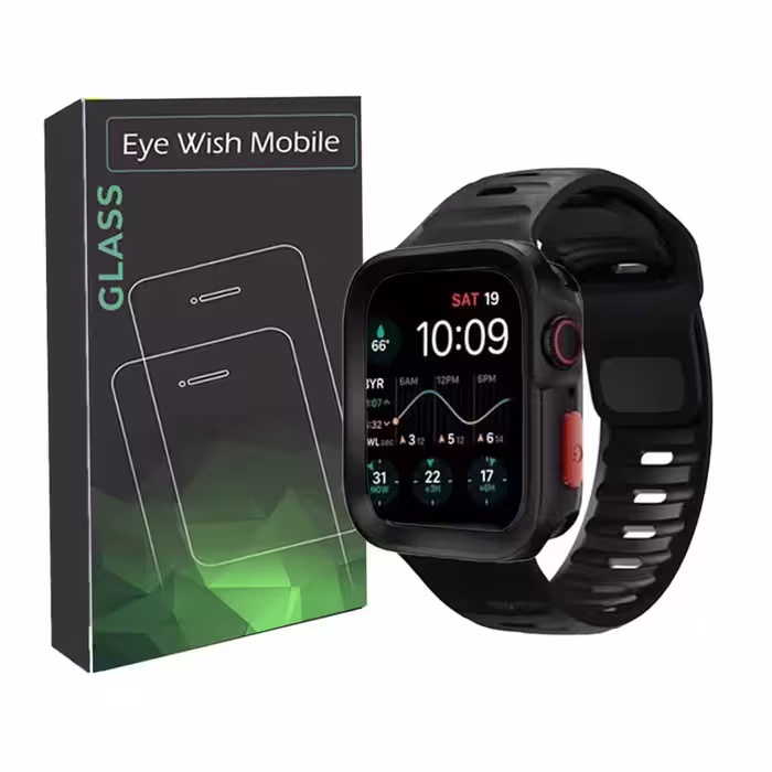 بند آی ویش مدل spigen sport-difen مناسب برای اپل واچ سری se/1/2/3/4/5/6/7/8/9/se2021/se2023/se aluminum سایز 42 میلی متر به همراه کاور دیفندر