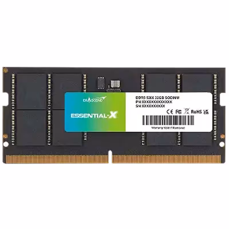 رم لپتاپ DDR4 تک کاناله 3200 مگاهرتز CL22 اگزاسند مدل Essential X ظرفیت 8 گیگابایت