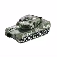 اسباب بازی تانک موزیکال چراغدار ارتشی جعبه دار