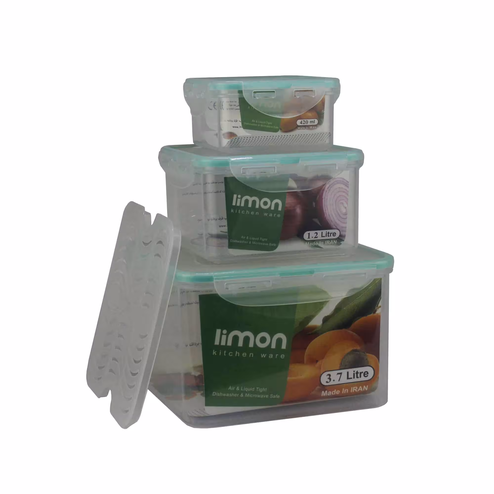 ظرف نگهدارنده لیمون مجموعه 3 عددی کد 3409