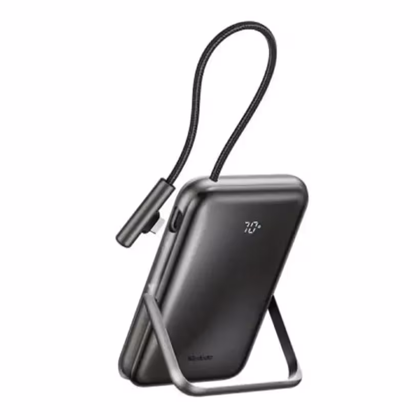 پاوربانک وایرلس 10000 مگنتی مک دودو مدل MC-1811 توان 20 وات دارای کابل متصل و استند