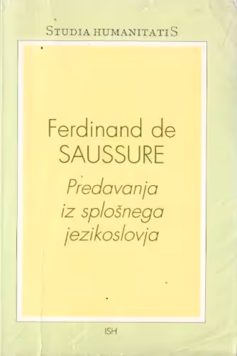 خرید و دانلود نسخه کامل کتاب Predavanja iz splošnega jezikoslovja