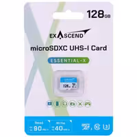 رم میکرو 128 گیگ اگزاسند Exascend Essential-X U3 C10 90MB/s