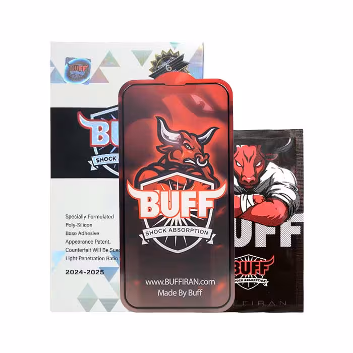 محافظ صفحه نمایش بوف مدل 5D برای سامسونگ SAMSUNG A15 با گارانتی 6ماهه شرکتیBuff model 5D screen protector for Samsung SAMSUNG A15 with 6 months corporate warranty