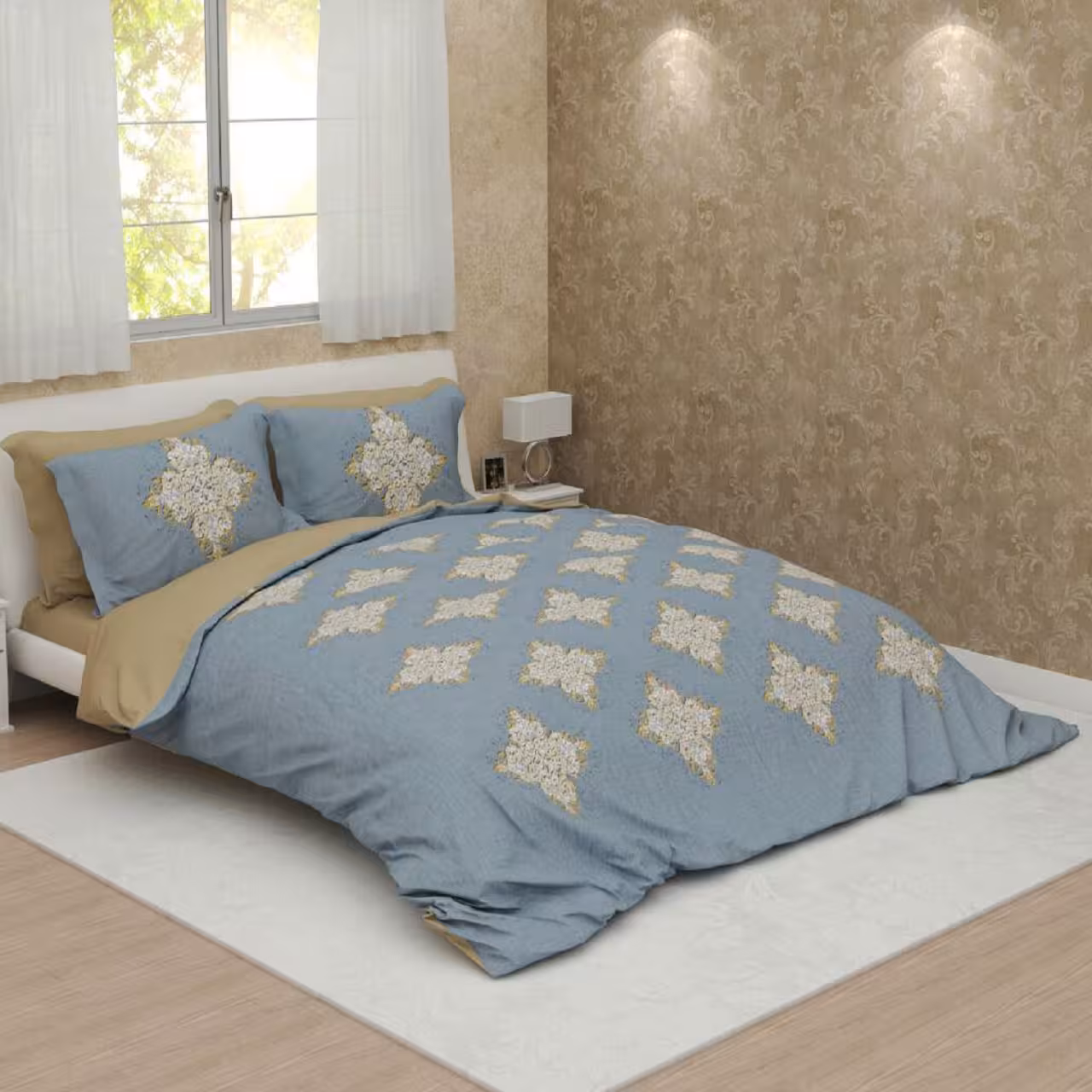 سرویس لحاف روتختی ترکسان کد D164 دو نفره 6 تکه